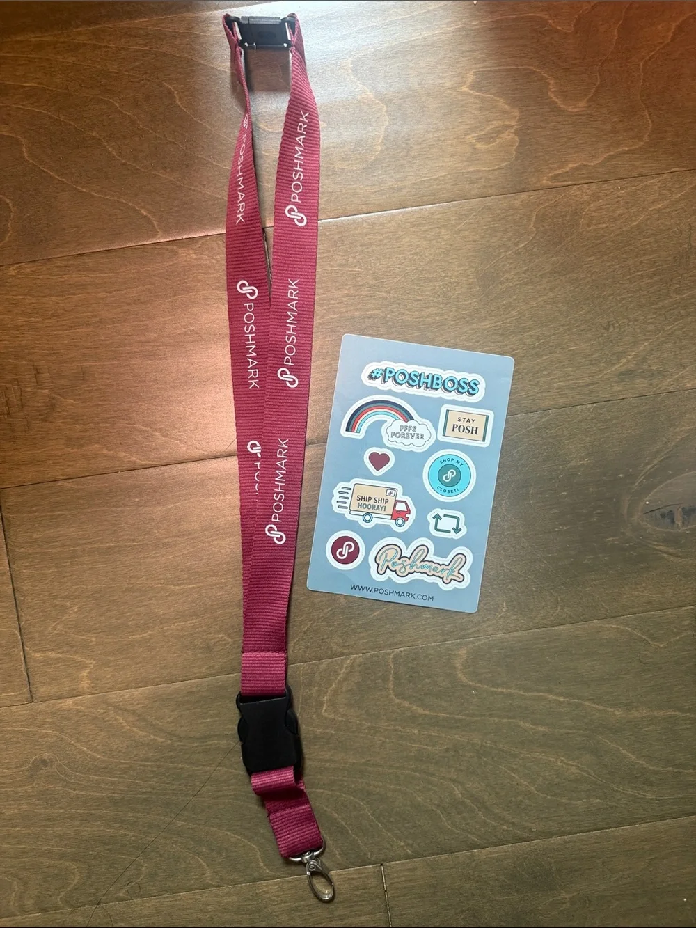 Poshmark Lanyard and Stickers